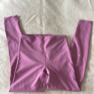 Pink High-Waisted Leggings